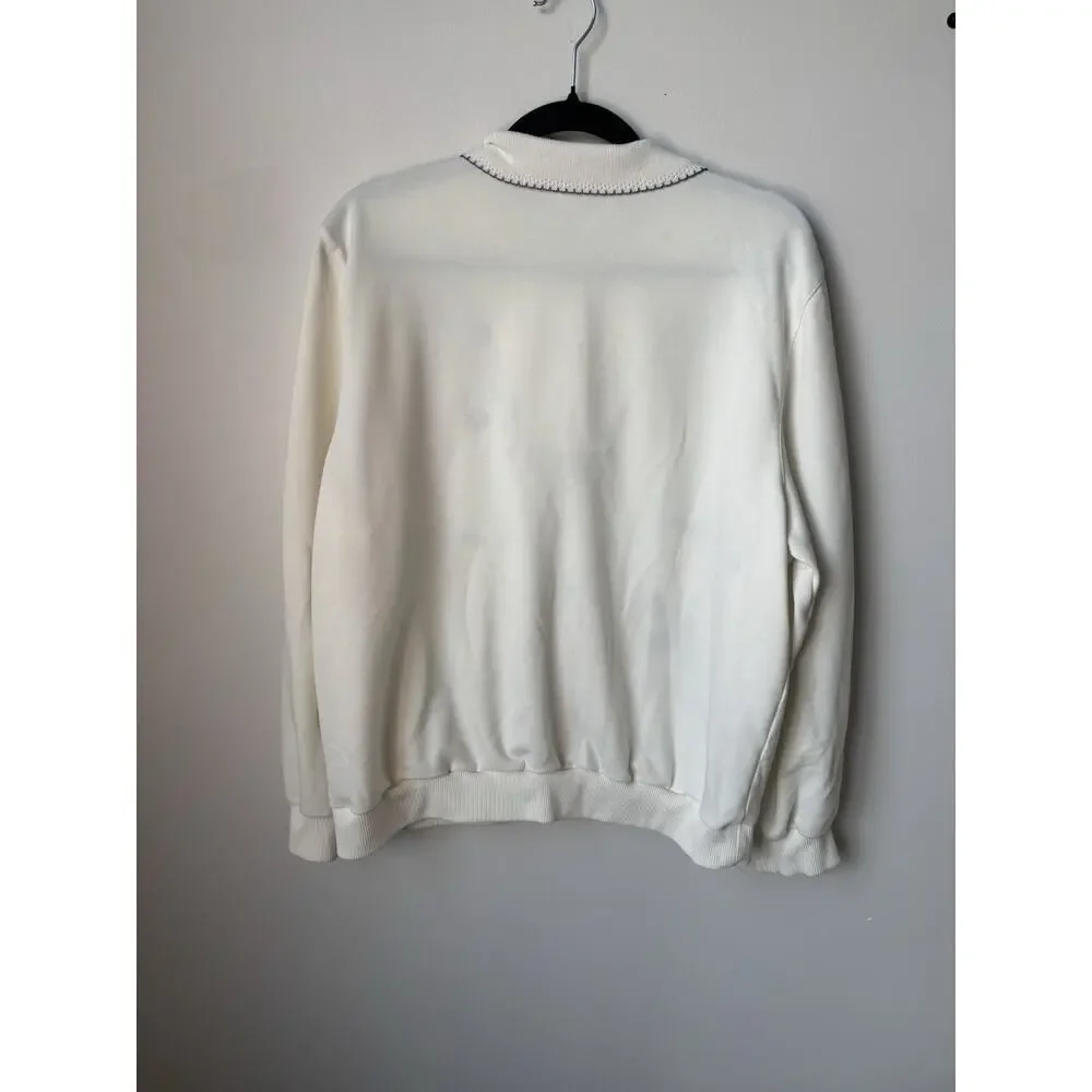Alfred Dunner Embroidered Puller Over Fits Like Women Size Medium